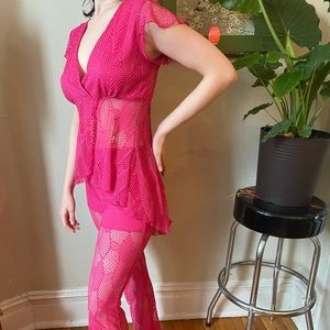 Hot pink two piece set🦩